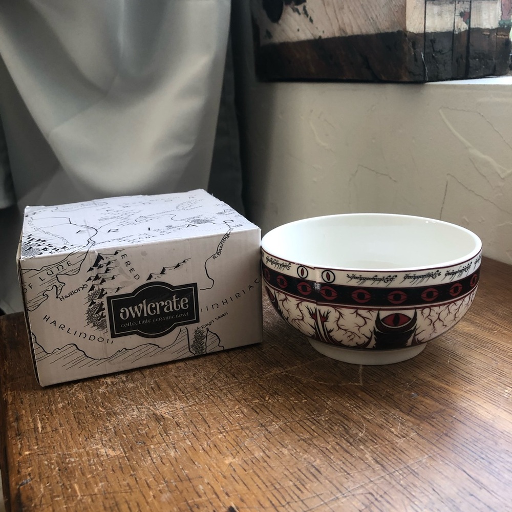 Owlcrate Lord of the Rings Mordor Ceramic Bowl!